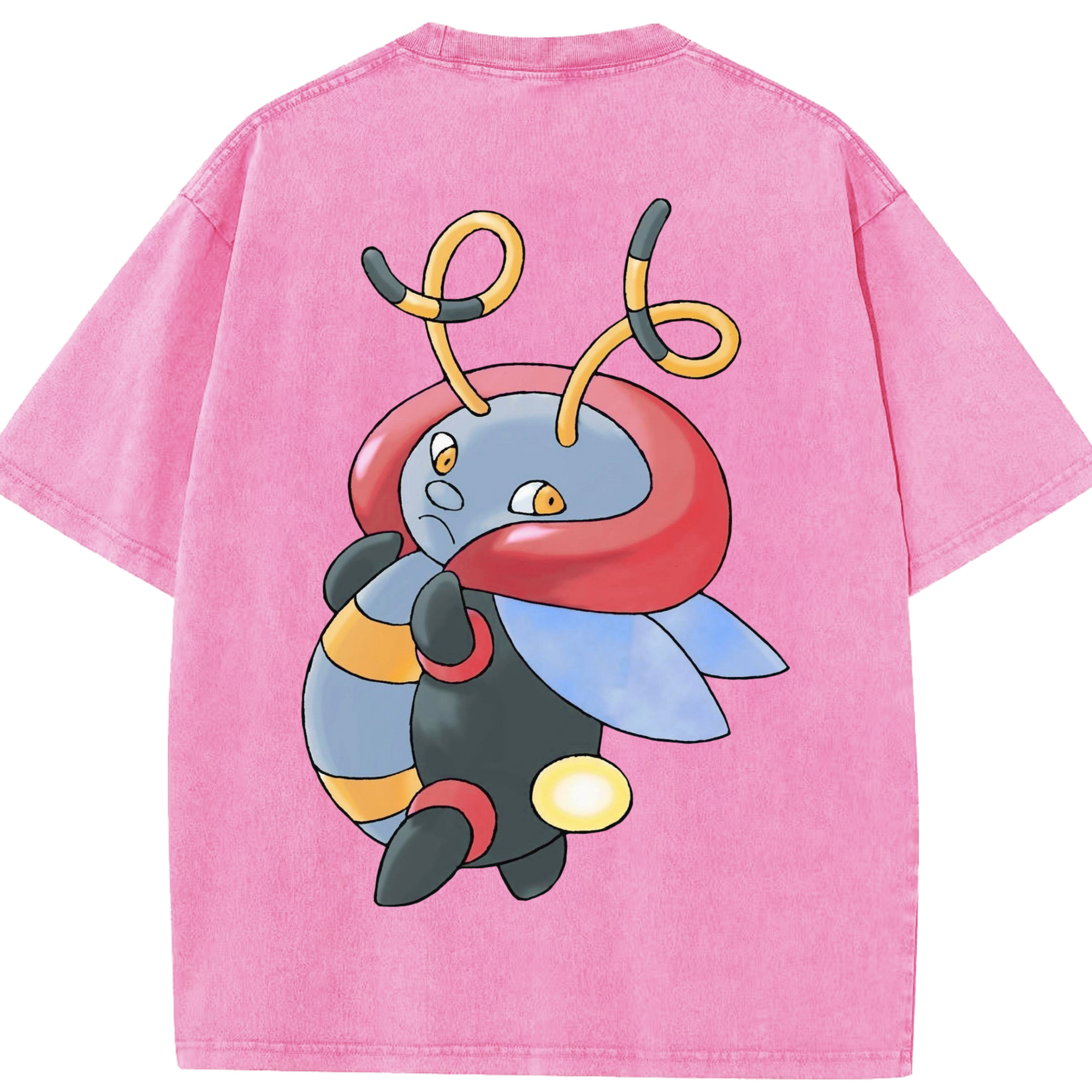 （画像用） ポケットモンスター Pokémon 綿100% ヴィンテージ風 半袖Tシャツ（背面プリント）